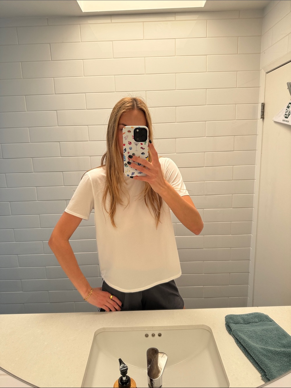 lululemon athletica White Short Sleeve Crew Tee